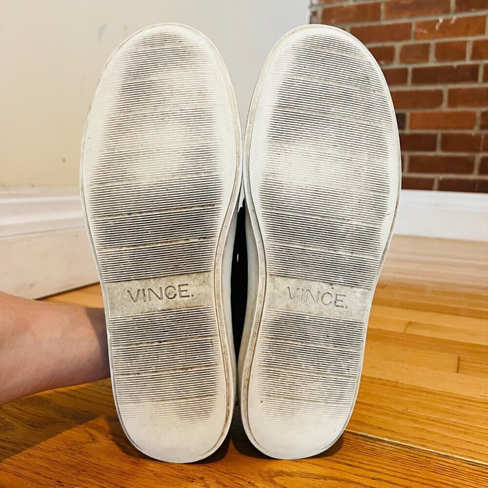 Vince Leonard Leather Platform Sneakers Size 9.5 - Picture 6 of 16